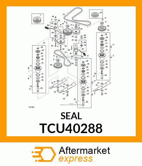 SEAL, SPINDLE V TCU40288