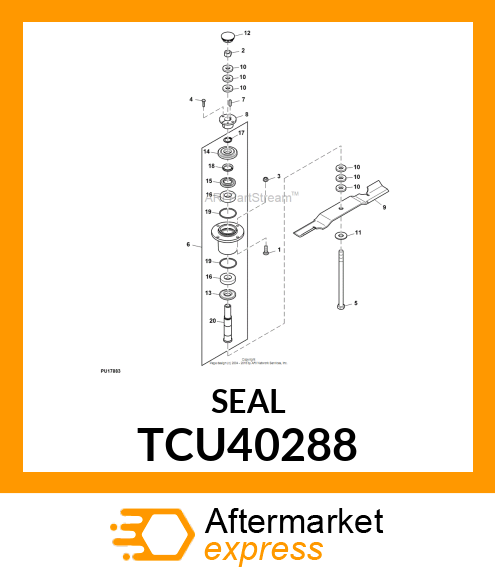 SEAL, SPINDLE V TCU40288