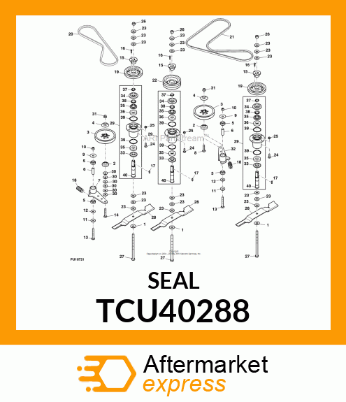 SEAL, SPINDLE V TCU40288