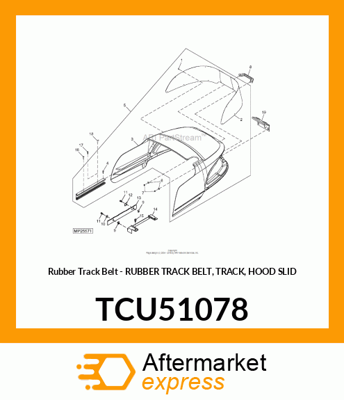 Rubber Track Belt TCU51078