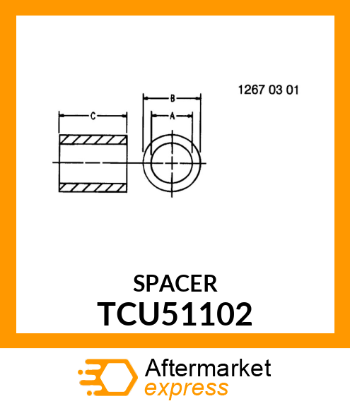 BUSHING, IDLER TCU51102