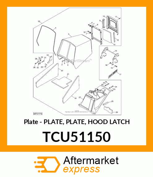 Plate TCU51150