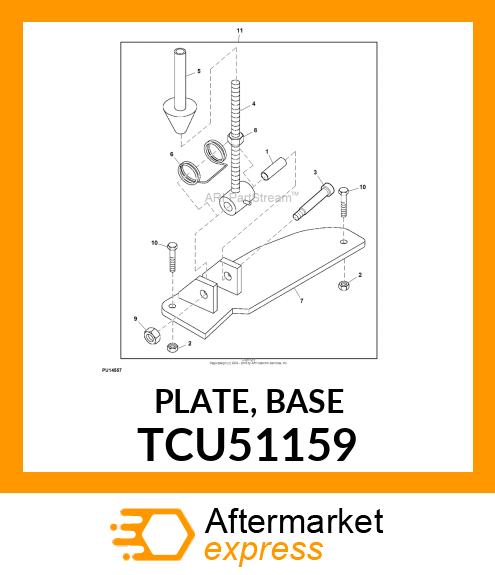 PLATE, BASE TCU51159