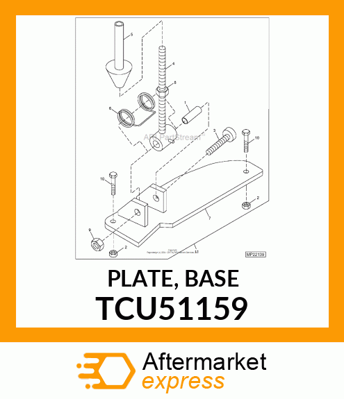 PLATE, BASE TCU51159