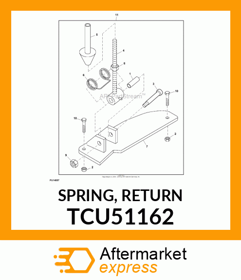 SPRING, RETURN TCU51162