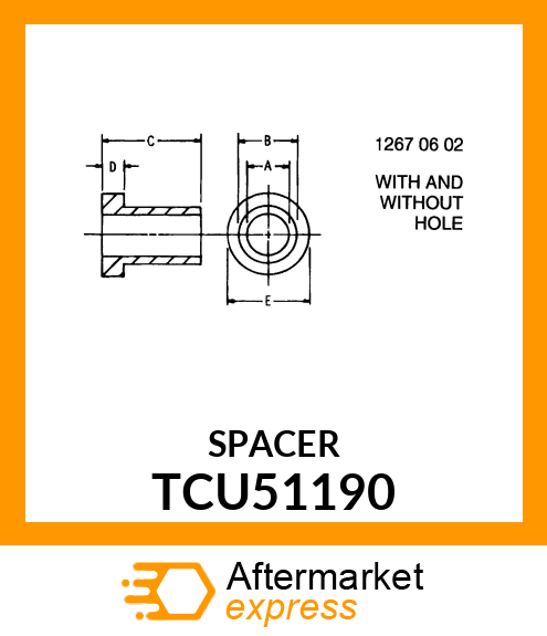 BEARING, FLANGE TCU51190