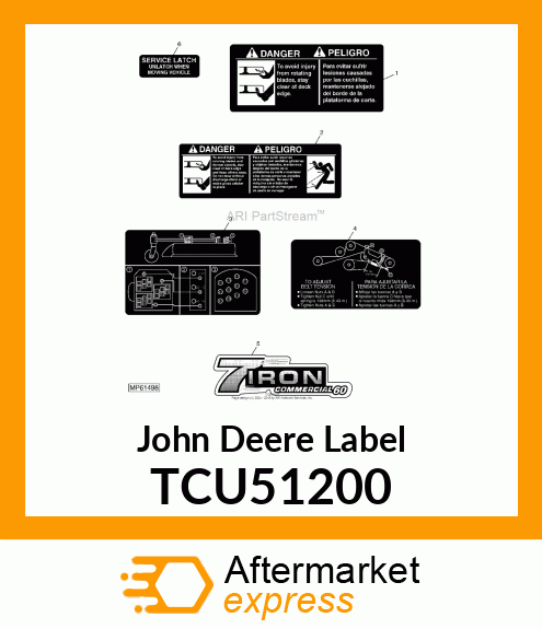 LABEL, 60" 7IRON TCU51200