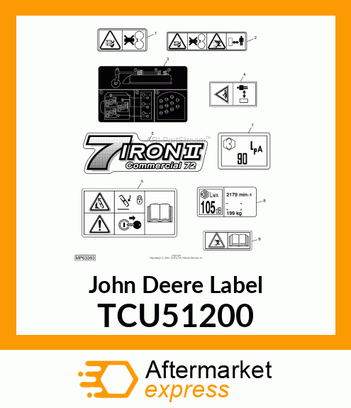 LABEL, 60" 7IRON TCU51200