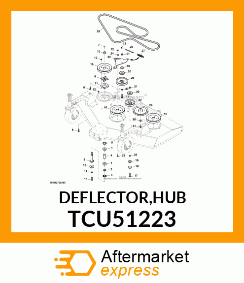 DEFLECTOR,HUB TCU51223