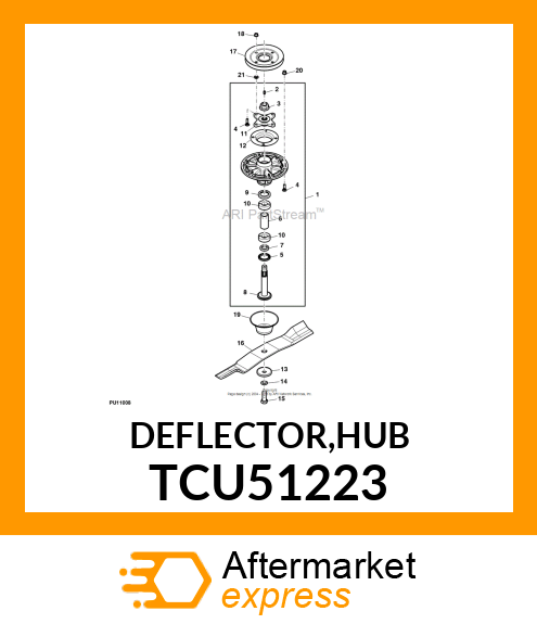 DEFLECTOR,HUB TCU51223