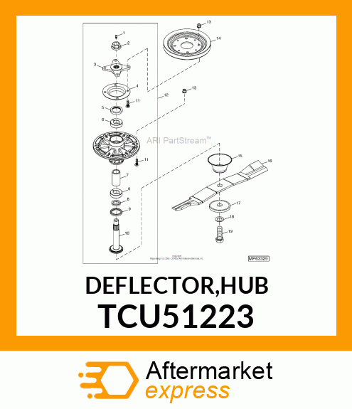 DEFLECTOR,HUB TCU51223