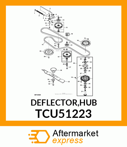 DEFLECTOR,HUB TCU51223