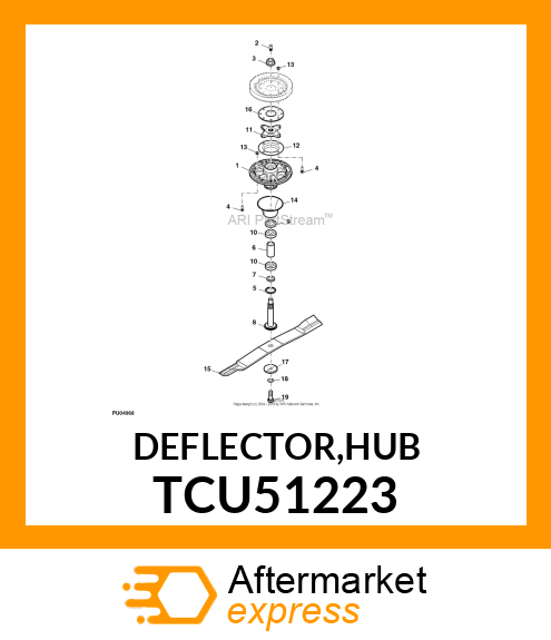 DEFLECTOR,HUB TCU51223