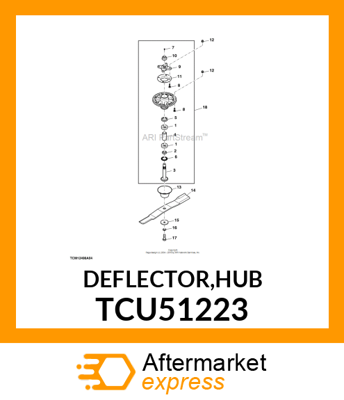 DEFLECTOR,HUB TCU51223