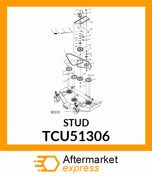 ROD, BELT PRE TCU51306