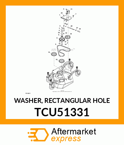 WASHER, RECTANGULAR HOLE TCU51331