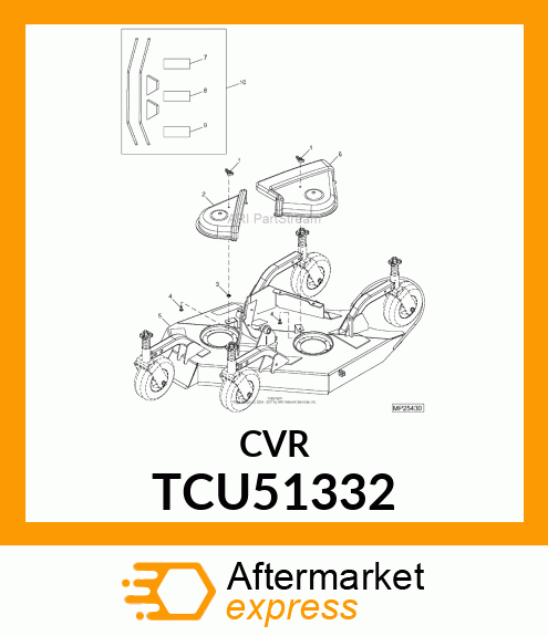 COVER, BELT RH WING INNER TCU51332