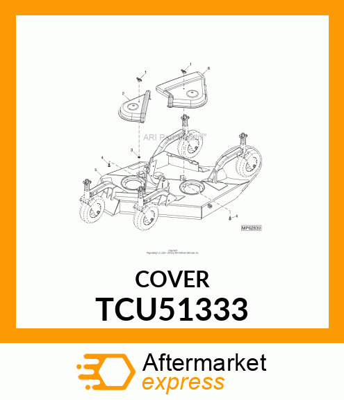 COVER, BELT RH WING OUTER TCU51333