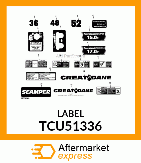 LABEL,DANGER TCU51336