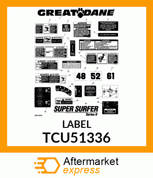 LABEL,DANGER TCU51336