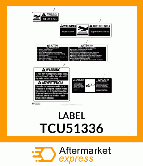 LABEL,DANGER TCU51336