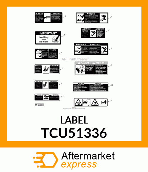 LABEL,DANGER TCU51336