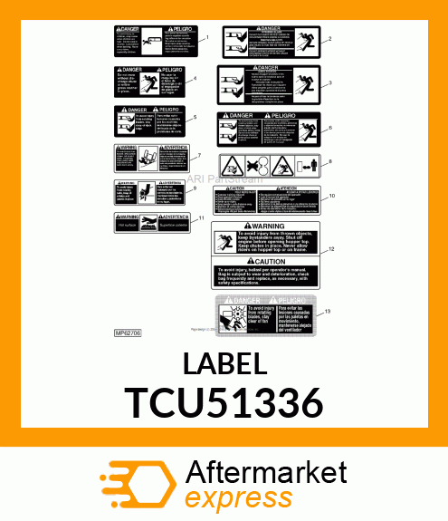 LABEL,DANGER TCU51336