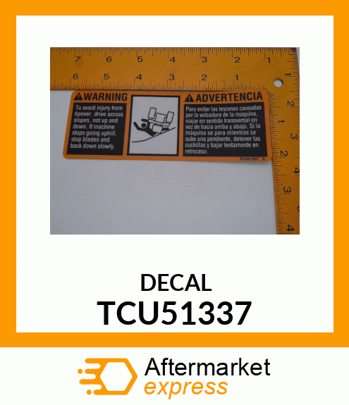 LABEL,WARNING TCU51337