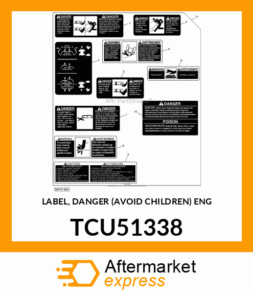 LABEL, DANGER (AVOID CHILDREN) ENG TCU51338