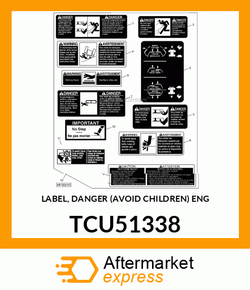 LABEL, DANGER (AVOID CHILDREN) ENG TCU51338