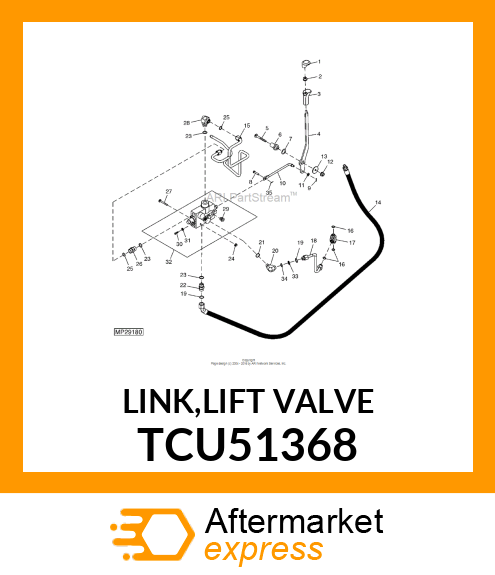 LINK,LIFT VALVE TCU51368