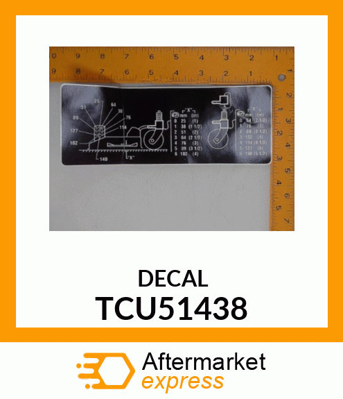 LABEL,HEIGHT OF CUT TCU51438