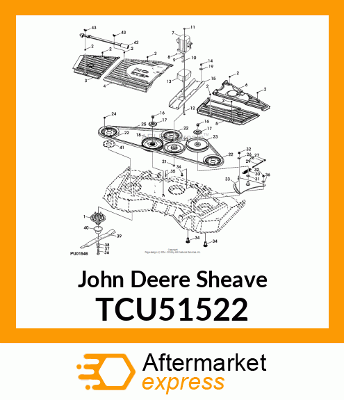 PULLEY, SHEAVE 8IN TCU51522