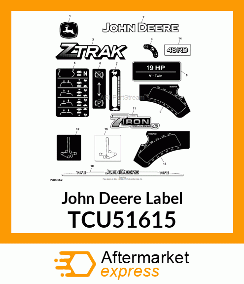 LABEL, 48" 7IRON TCU51615