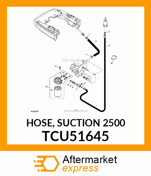 HOSE, SUCTION 2500 TCU51645