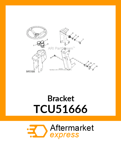 Bracket TCU51666