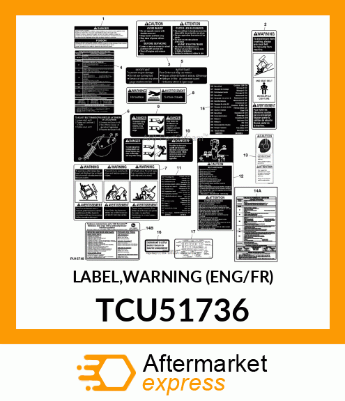 LABEL,WARNING (ENG/FR) TCU51736