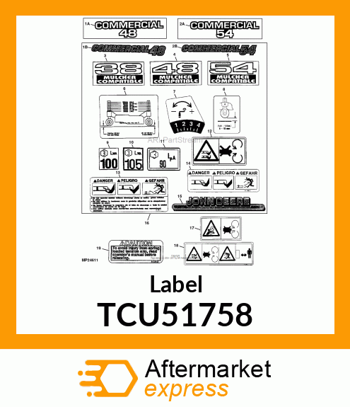 Label TCU51758