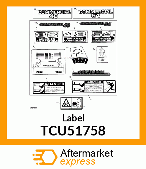 Label TCU51758