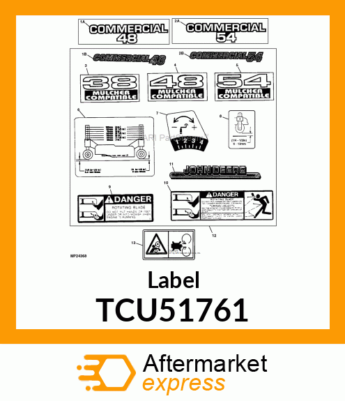 Label TCU51761