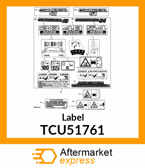 Label TCU51761