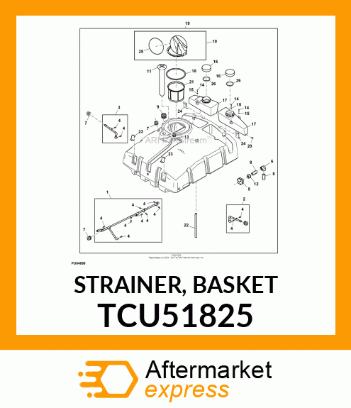 STRAINER, BASKET TCU51825