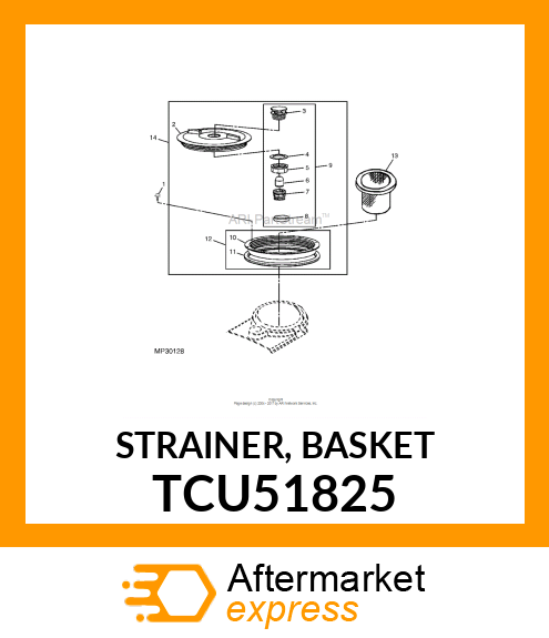 STRAINER, BASKET TCU51825