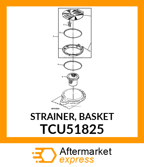 STRAINER, BASKET TCU51825