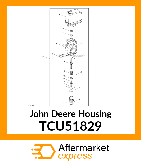 VALVE BODY, 3 WAY TCU51829