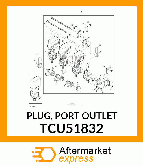 PLUG, PORT OUTLET TCU51832