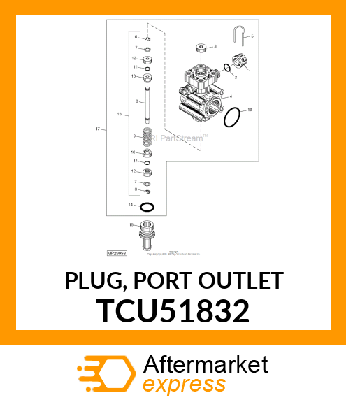 PLUG, PORT OUTLET TCU51832