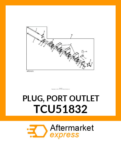 PLUG, PORT OUTLET TCU51832