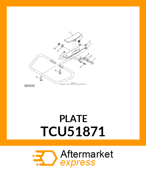 BRACKET, RAISE/LOWER TCU51871