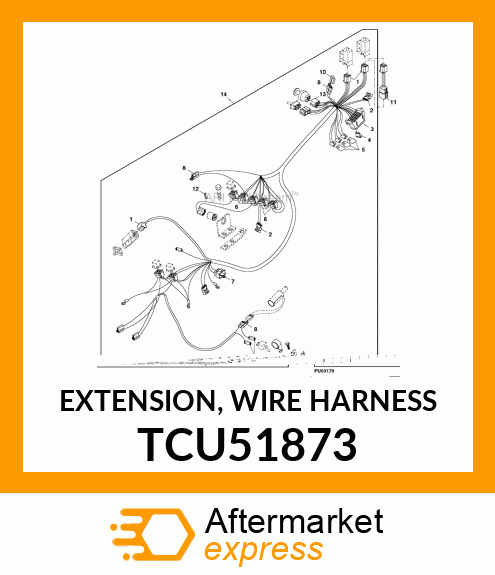 EXTENSION, WIRE HARNESS TCU51873